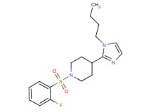 4-(1-butyl-1H-imidazol-2-yl)-1-[(2-fluorophenyl)sulfonyl]piperidine