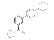 4-{6-[3-(1-pyrrolidin-1-ylethyl)phenyl]pyridazin-3-yl}thiomorpholine