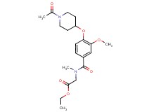ethyl N-{4-[(1-acetyl-4-piperidinyl)oxy]-3-methoxybenzoyl}-N-methylglycinate
