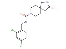 N-(2,4-dichlorobenzyl)-3-oxo-2,8-diazaspiro[4.5]decane-8-carboxamide