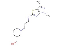 (1-{3-[(1,3-dimethyl-1H-pyrazolo[3,4-d][1,3]thiazol-5-yl)amino]propyl}piperidin-3-yl)methanol
