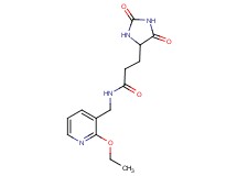 3-(2,5-dioxo-4-imidazolidinyl)-N-[(2-ethoxy-3-pyridinyl)methyl]propanamide