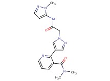 N,N-dimethyl-2-(1-{2-[(1-methyl-1H-pyrazol-5-yl)amino]-2-oxoethyl}-1H-pyrazol-4-yl)nicotinamide