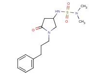 N,N-dimethyl-N'-[5-oxo-1-(3-phenylpropyl)-3-pyrrolidinyl]sulfamide