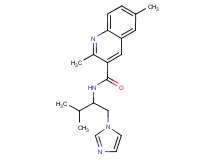N-[1-(1H-imidazol-1-ylmethyl)-2-methylpropyl]-2,6-dimethylquinoline-3-carboxamide