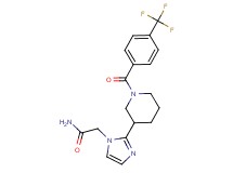 2-(2-{1-[4-(trifluoromethyl)benzoyl]piperidin-3-yl}-1H-imidazol-1-yl)acetamide