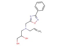 3-{allyl[(3-phenyl-1,2,4-oxadiazol-5-yl)methyl]amino}propane-1,2-diol