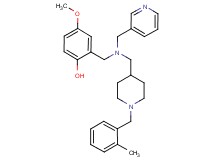 4-methoxy-2-{[{[1-(2-methylbenzyl)-4-piperidinyl]methyl}(3-pyridinylmethyl)amino]methyl}phenol