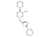 (3R*,4R*)-4-(4-morpholinyl)-1-{[2-(4-morpholinyl)-1,3-thiazol-5-yl]methyl}-3-piperidinol