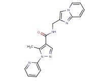 N-(imidazo[1,2-a]pyridin-2-ylmethyl)-5-methyl-1-pyridin-2-yl-1H-pyrazole-4-carboxamide