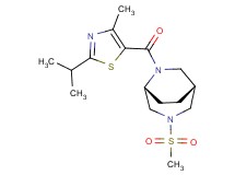 (1R*,5R*)-6-[(2-isopropyl-4-methyl-1,3-thiazol-5-yl)carbonyl]-3-(methylsulfonyl)-3,6-diazabicyclo[3.2.2]nonane