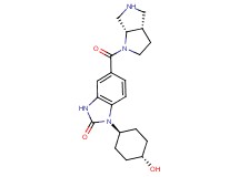 5-[rel-(3aS,6aS)-hexahydropyrrolo[3,4-b]pyrrol-1(2H)-ylcarbonyl]-1-(trans-4-hydroxycyclohexyl)-1,3-dihydro-2H-benzimidazol-2-one hydrochloride