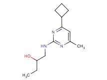 1-[(4-cyclobutyl-6-methylpyrimidin-2-yl)amino]butan-2-ol