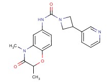 N-(2,4-dimethyl-3-oxo-3,4-dihydro-2H-1,4-benzoxazin-6-yl)-3-pyridin-3-ylazetidine-1-carboxamide