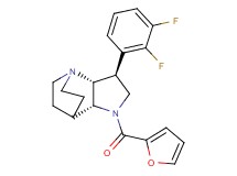 (3S*,3aR*,7aR*)-3-(2,3-difluorophenyl)-1-(2-furoyl)octahydro-4,7-ethanopyrrolo[3,2-b]pyridine