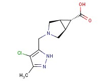 (1R*,5S*,6r)-3-[(4-chloro-3-methyl-1H-pyrazol-5-yl)methyl]-3-azabicyclo[3.1.0]hexane-6-carboxylic acid