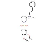 1-[(3,4-dimethoxyphenyl)sulfonyl]-N-methyl-N-(2-phenylethyl)-3-piperidinamine