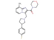 3-{[3-(4-fluorophenyl)-1-pyrrolidinyl]methyl}-8-methyl-2-(4-morpholinylcarbonyl)imidazo[1,2-a]pyridine