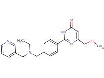 2-(4-{[ethyl(pyridin-3-ylmethyl)amino]methyl}phenyl)-6-(methoxymethyl)pyrimidin-4(3H)-one