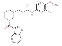 N-(3-chloro-4-methoxyphenyl)-3-[1-(1H-indol-3-ylcarbonyl)-3-piperidinyl]propanamide