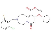 methyl 3-(2-chloro-6-fluorobenzyl)-9-(cyclopentyloxy)-7-oxo-1,2,3,4,5,7-hexahydropyrido[1,2-d][1,4]diazepine-10-carboxylate