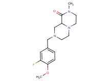 8-(3-fluoro-4-methoxybenzyl)-2-methylhexahydro-2H-pyrazino[1,2-a]pyrazin-1(6H)-one