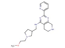 N-{[1-(2-methoxyethyl)pyrrolidin-3-yl]methyl}-2-pyridin-2-yl-5,6,7,8-tetrahydropyrido[3,4-d]pyrimidin-4-amine