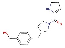 (4-{[1-(1H-pyrrol-2-ylcarbonyl)pyrrolidin-3-yl]methyl}phenyl)methanol
