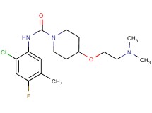 N-(2-chloro-4-fluoro-5-methylphenyl)-4-[2-(dimethylamino)ethoxy]piperidine-1-carboxamide