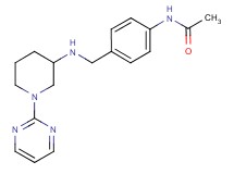 N-[4-({[1-(2-pyrimidinyl)-3-piperidinyl]amino}methyl)phenyl]acetamide