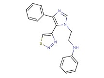 N-{2-[4-phenyl-5-(1,2,3-thiadiazol-4-yl)-1H-imidazol-1-yl]ethyl}aniline