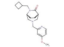 (1S*,5R*)-6-(cyclobutylmethyl)-3-[(4-methoxy-2-pyridinyl)methyl]-3,6-diazabicyclo[3.2.2]nonan-7-one