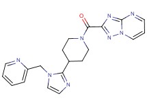 2-({4-[1-(pyridin-2-ylmethyl)-1H-imidazol-2-yl]piperidin-1-yl}carbonyl)[1,2,4]triazolo[1,5-a]pyrimidine
