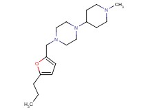 1-(1-methylpiperidin-4-yl)-4-[(5-propyl-2-furyl)methyl]piperazine