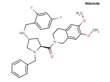(3R,5S)-1-benzyl-N-(2,4-difluorobenzyl)-5-[(6,7-dimethoxy-3,4-dihydro-2(1H)-isoquinolinyl)carbonyl]-3-pyrrolidinamine