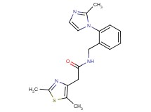 2-(2,5-dimethyl-1,3-thiazol-4-yl)-N-[2-(2-methyl-1H-imidazol-1-yl)benzyl]acetamide