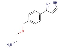 (2-{[4-(1H-pyrazol-3-yl)benzyl]oxy}ethyl)amine