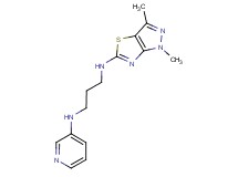 (1,3-dimethyl-1H-pyrazolo[3,4-d][1,3]thiazol-5-yl)[3-(pyridin-3-ylamino)propyl]amine