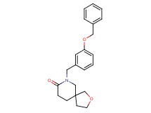 7-[3-(benzyloxy)benzyl]-2-oxa-7-azaspiro[4.5]decan-8-one