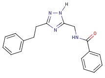 N-{[3-(2-phenylethyl)-1H-1,2,4-triazol-5-yl]methyl}benzamide