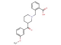 2-{[3-(3-methoxybenzoyl)piperidin-1-yl]methyl}benzoic acid