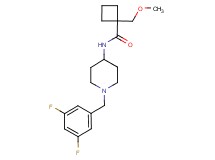 N-[1-(3,5-difluorobenzyl)piperidin-4-yl]-1-(methoxymethyl)cyclobutanecarboxamide