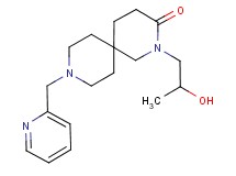 2-(2-hydroxypropyl)-9-(pyridin-2-ylmethyl)-2,9-diazaspiro[5.5]undecan-3-one