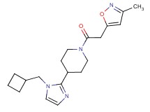 4-[1-(cyclobutylmethyl)-1H-imidazol-2-yl]-1-[(3-methyl-5-isoxazolyl)acetyl]piperidine