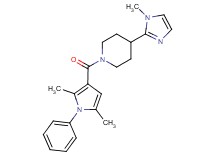 1-[(2,5-dimethyl-1-phenyl-1H-pyrrol-3-yl)carbonyl]-4-(1-methyl-1H-imidazol-2-yl)piperidine