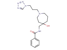 N-({4-hydroxy-1-[3-(1H-tetrazol-1-yl)propyl]-4-azepanyl}methyl)benzamide