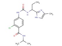 2-chloro-N-isopropyl-4-[({[1-(4-methyl-1H-imidazol-2-yl)propyl]amino}carbonyl)amino]benzamide