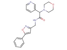 2-morpholin-4-yl-N-[(5-phenylisoxazol-3-yl)methyl]-2-pyridin-3-ylacetamide