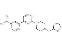 2-{2-[4-(tetrahydro-2-furanylmethyl)-1-piperazinyl]-4-pyrimidinyl}isonicotinic acid hydrochloride