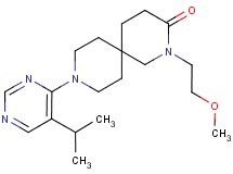 9-(5-isopropylpyrimidin-4-yl)-2-(2-methoxyethyl)-2,9-diazaspiro[5.5]undecan-3-one